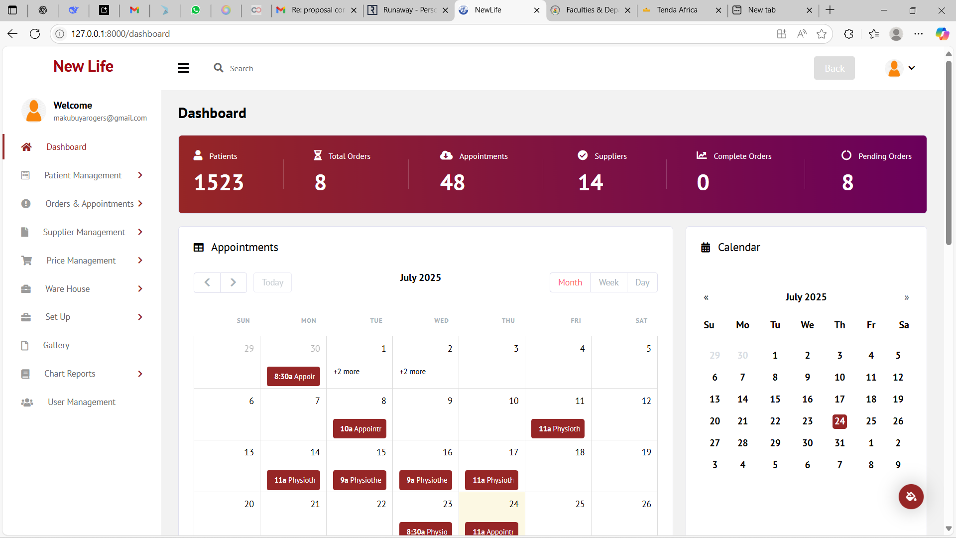 NewLife Orthopedics ERP